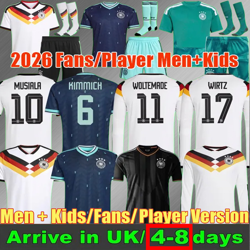 2026 World Cup 2027 football Germanys woman Soccer Jerseys Player Version HUMMELS KROOS GNABRY MUSIALA MULLER HAVERTZ Whiteout Beckenbauer Home away Germany 26 27