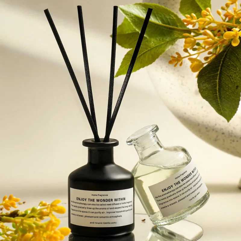 50ML Flameless Home Fragrance Room Freesia Jasmine Fragrance Oil with Rattan Diffuser Stick Home Room Air Freshener Deco D2603171