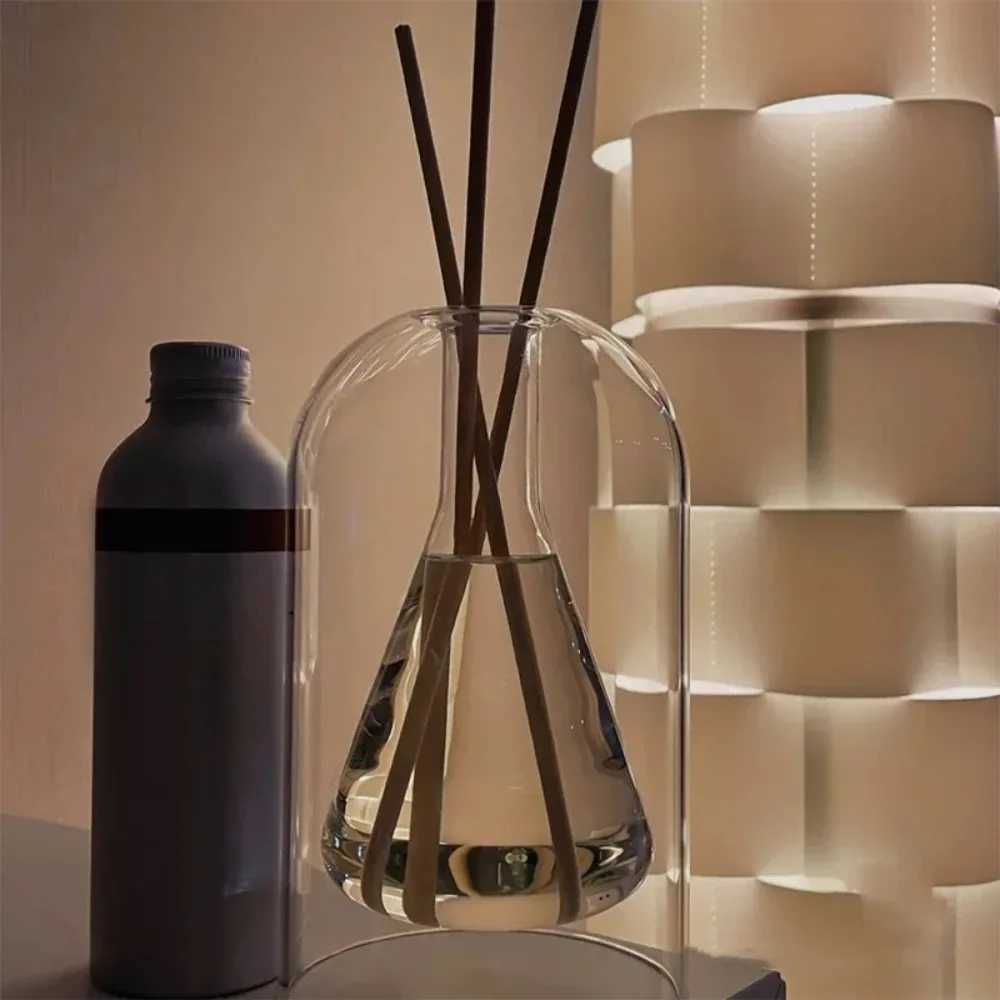 Aromatherapy Diffuser Bottle Glass Essential Oil with Diffusers Sticks 130/200ML Home Storage Transaprent Containers Bottle D260317