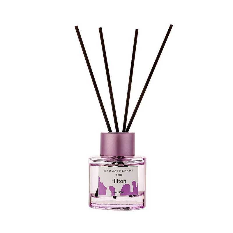 Macaron Color 50ml Reed Diffuser Sets Hotel Bathroom Rattan Sticks Aromatherapy Diffuser Air Freshener Plant Home Fragrance Oil D260317