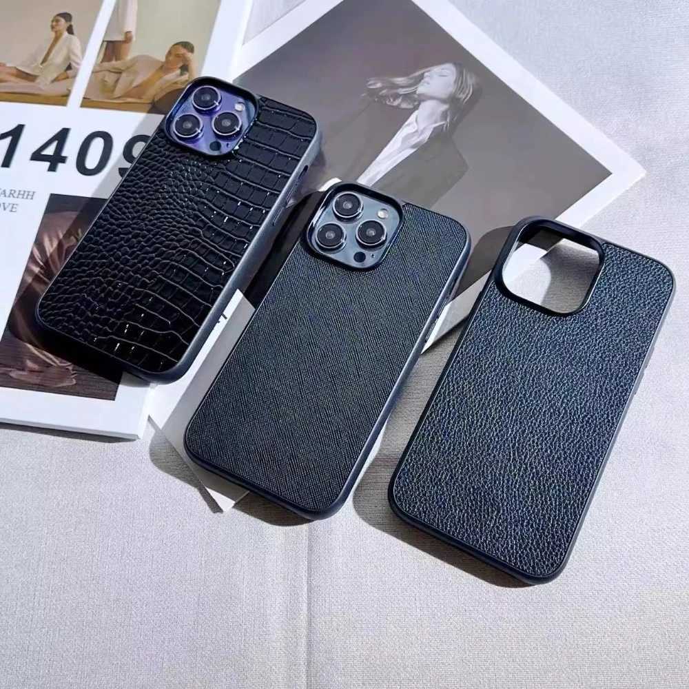 Luxury Business Crocodile Leather Phone Case for IPhone 17 16E 15 14 Plus 13 12 Pro Max Impact Resistant Protection Mobile Cover C260314