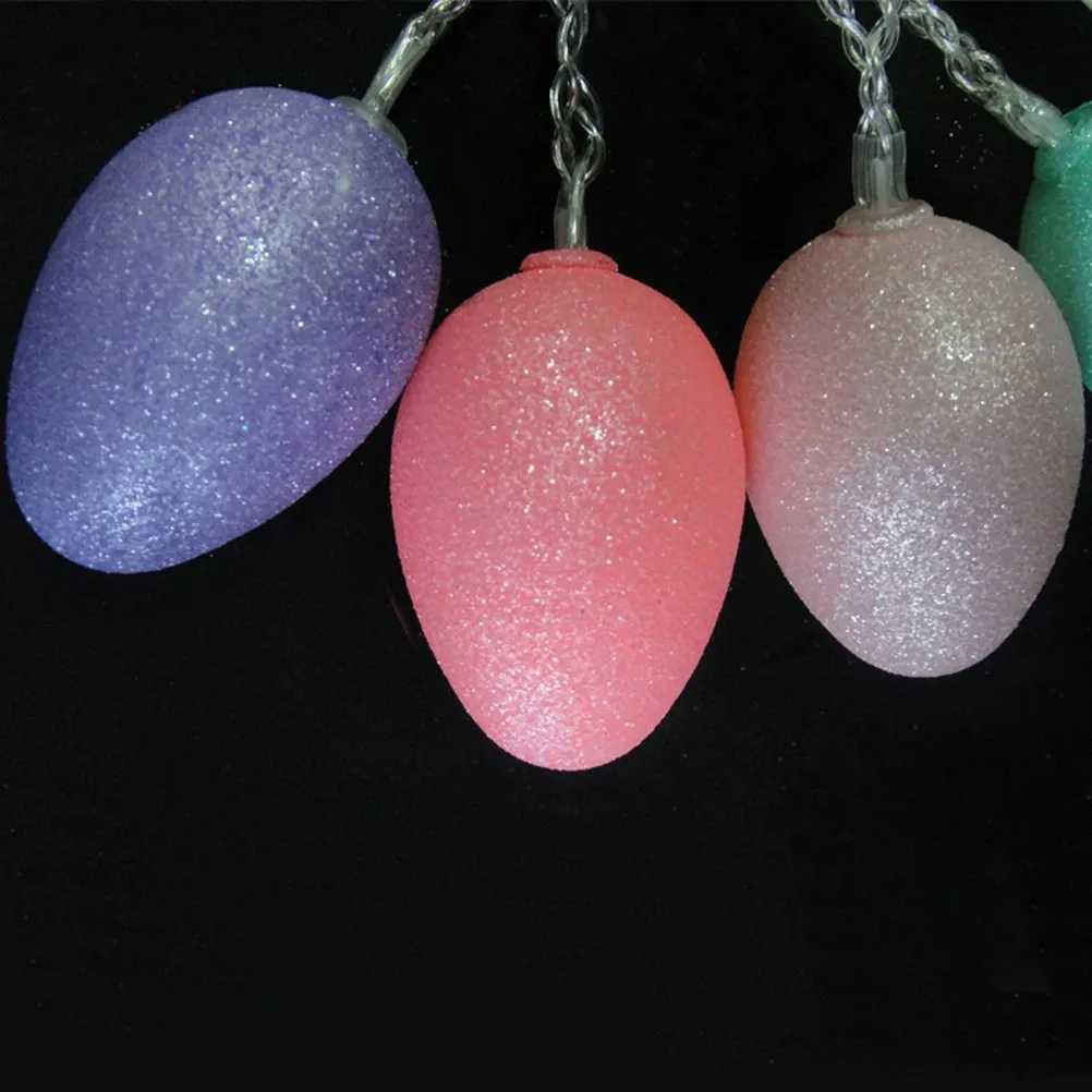 10 Easter Egg String Lights Creative Powered Warm White LED Lights for Home Garden Porch Party Decoration Easter H260316