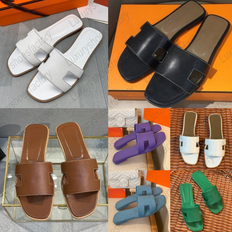 designer sandals Women sandale Designer slippers for womens sandal lady casual sandalen shoes white brown outdoor beach slides Summer flats Classic Flat heel flats