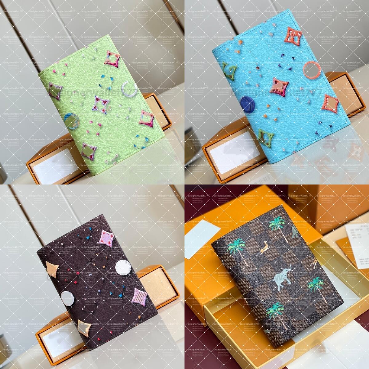 Donuts Slender Passport Cardholder Cover Wallet luxury Womens Classic Designer Card Holder Brand Fashion Couple Wallets Purse top quality M28039 M28281 M40872