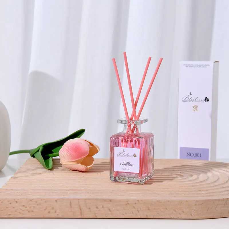 50ml Reed Diffuser Bottle with Essential Oil Lavender Osmanthus Peach Diffuser Sets Hotel Home Aromatherapy Air Fresh Fragrance D260317