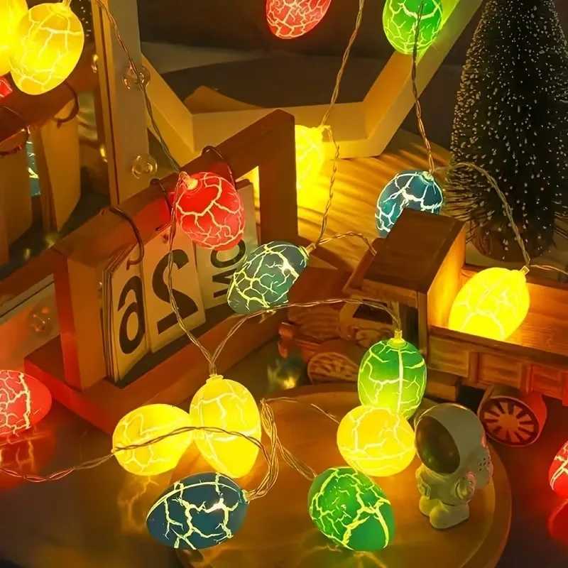 1-5PCS Cracked Egg Design LED Easter String Lights Holiday Decor for Party Birthday Yard Indoor Festival Celebration Lighting H2603161