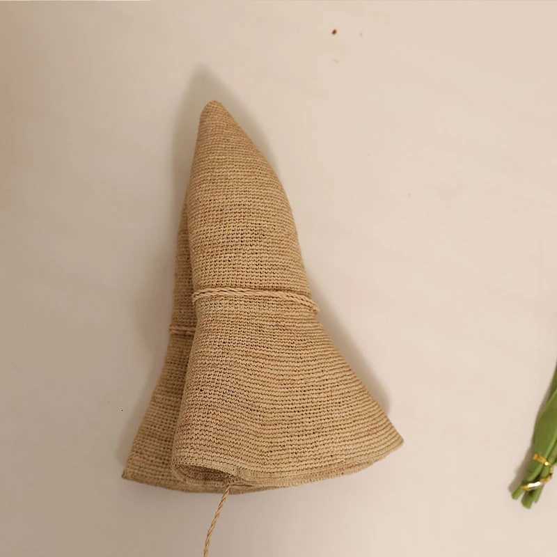 Handmade Raffia Shade Womans Sun Hat Large Brim Foldable Straw Hat Summer Outing Seaside Beach H260317 - view 6