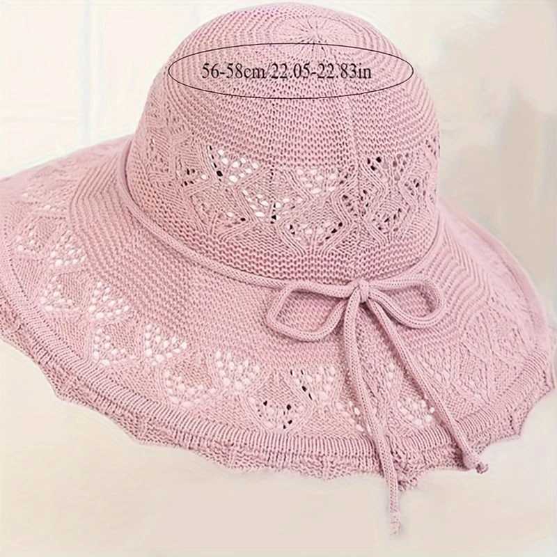 Korean Version New Straw Hat Summer Sun Hat Sun Protection Wave Sun Hat Beach Cool Hat Womens Hat Beach Hats H260317 - view 3