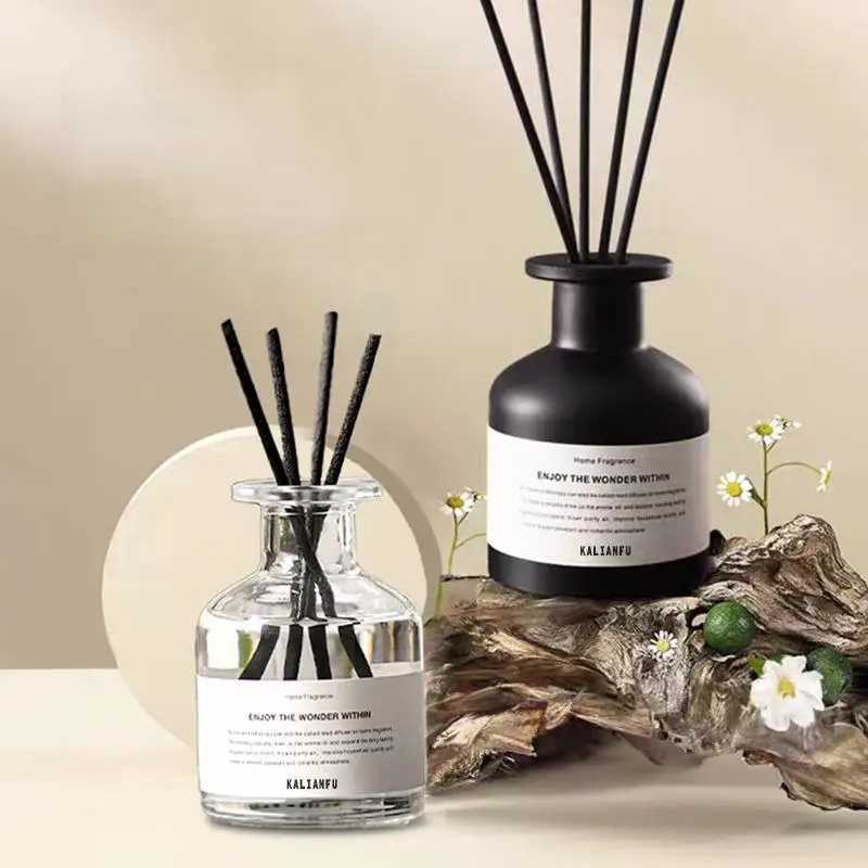 50ML Flameless Home Fragrance Room Freesia Jasmine Fragrance Oil with Rattan Diffuser Stick Home Room Air Freshener Deco D260317