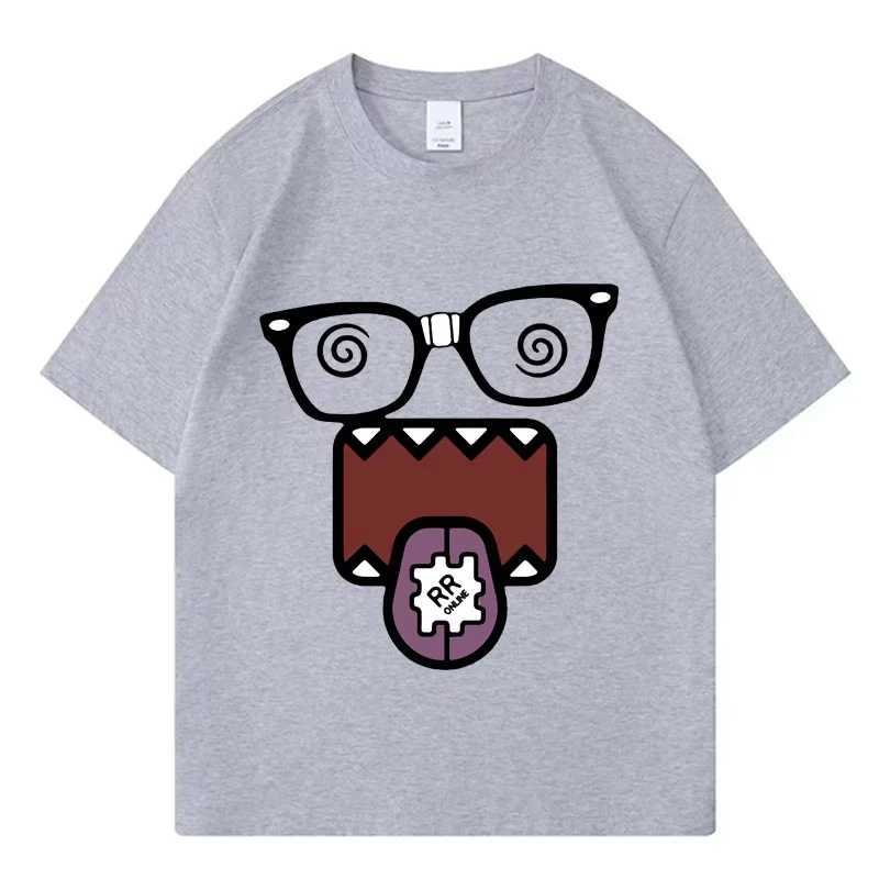 Domo Kun Funny Meme T Shirts Mens Women Clothes Classic Casual Tee Shirts Short Sleeve Summer T-shirt Tops Streetwear M260317