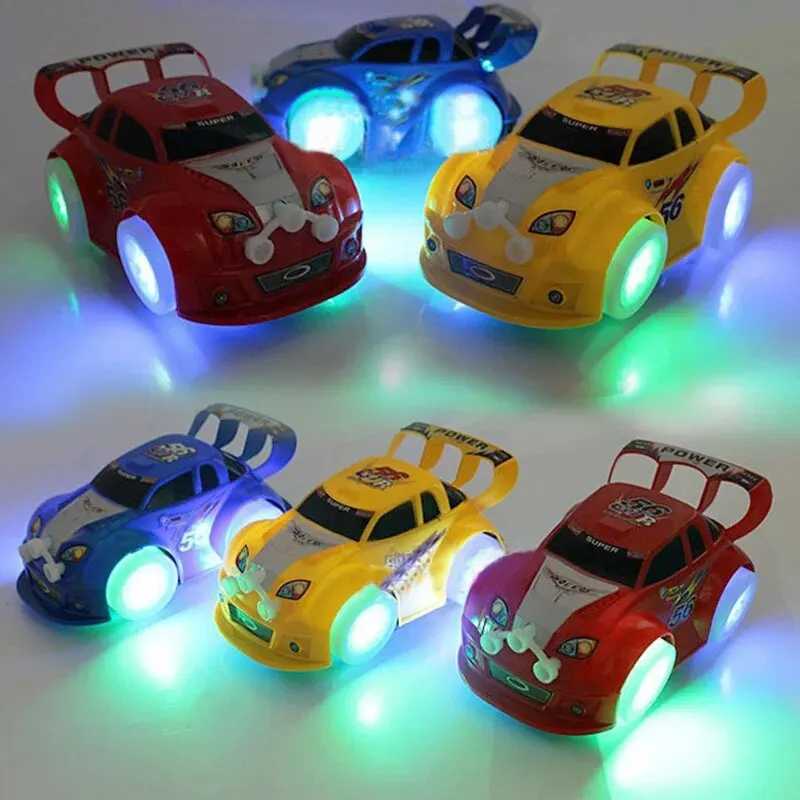 Electric Turn To Music Lights Dazzling Toy Car Model Boy Birthday Holiday Best Gift Y260316