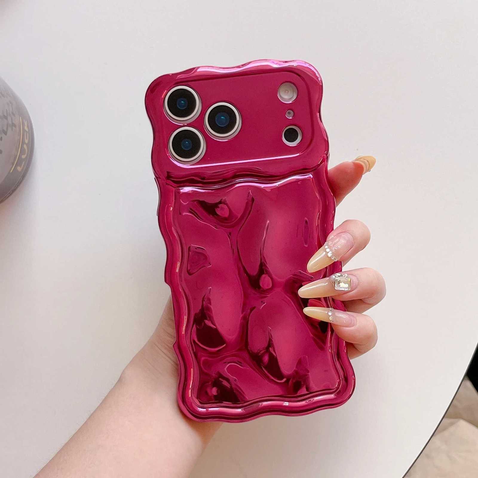 Fashion Luxury 3D Electroplated Meteorite Phone Case For iPhone 17 Air 16 15 14 13 Pro Max Plus Shockproof Soft Silicone Cover C260314