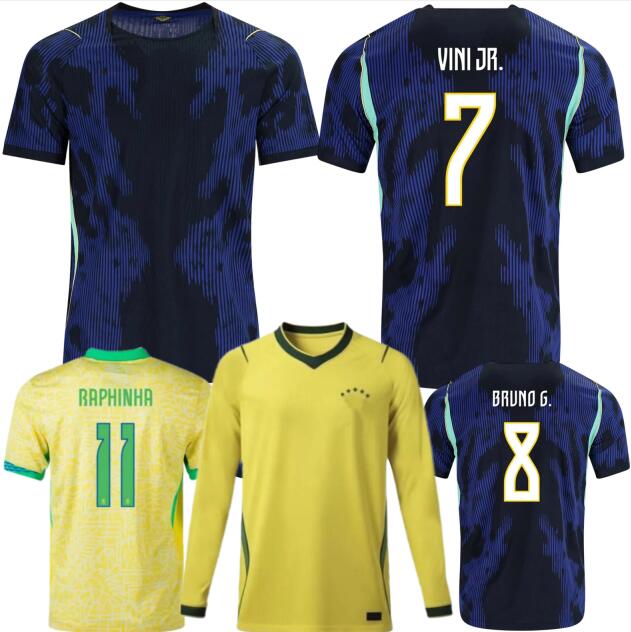 2025 2026 Brazil RAPHINHA soccer jersey JESUS VINI JR ENDRICK L.PAQUETA RODRYGO NEYMAR JR IGOR COUTINHO FIRMINO SAVINHO 22 24 25 26 brasils football shirt kids kit men