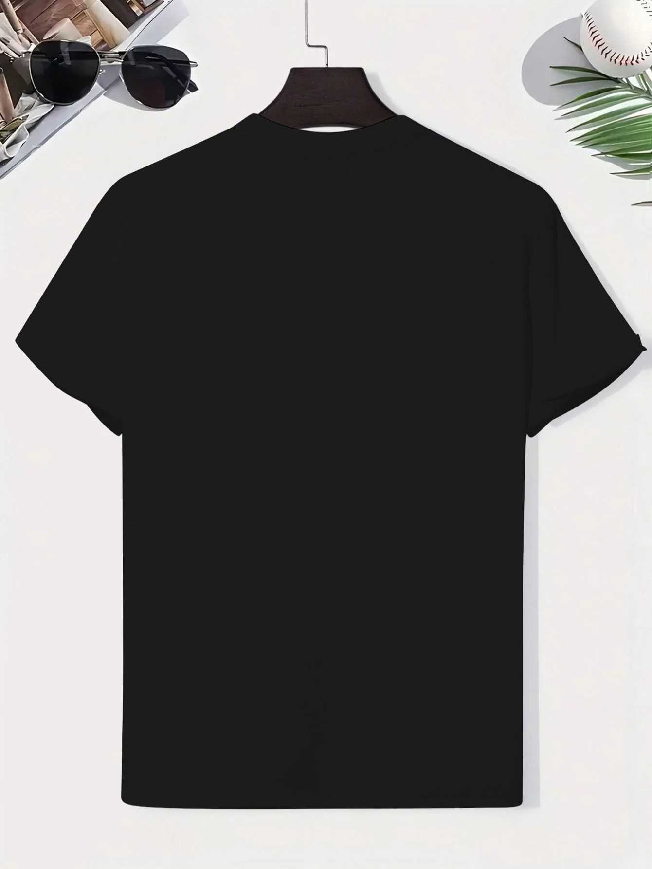 Retro-style Men Summer T-shirt Fashion Trend Comfortable Versatile Top 100 Pure Cotton Soft Fabric Suitable Daily Casual Wear M260317