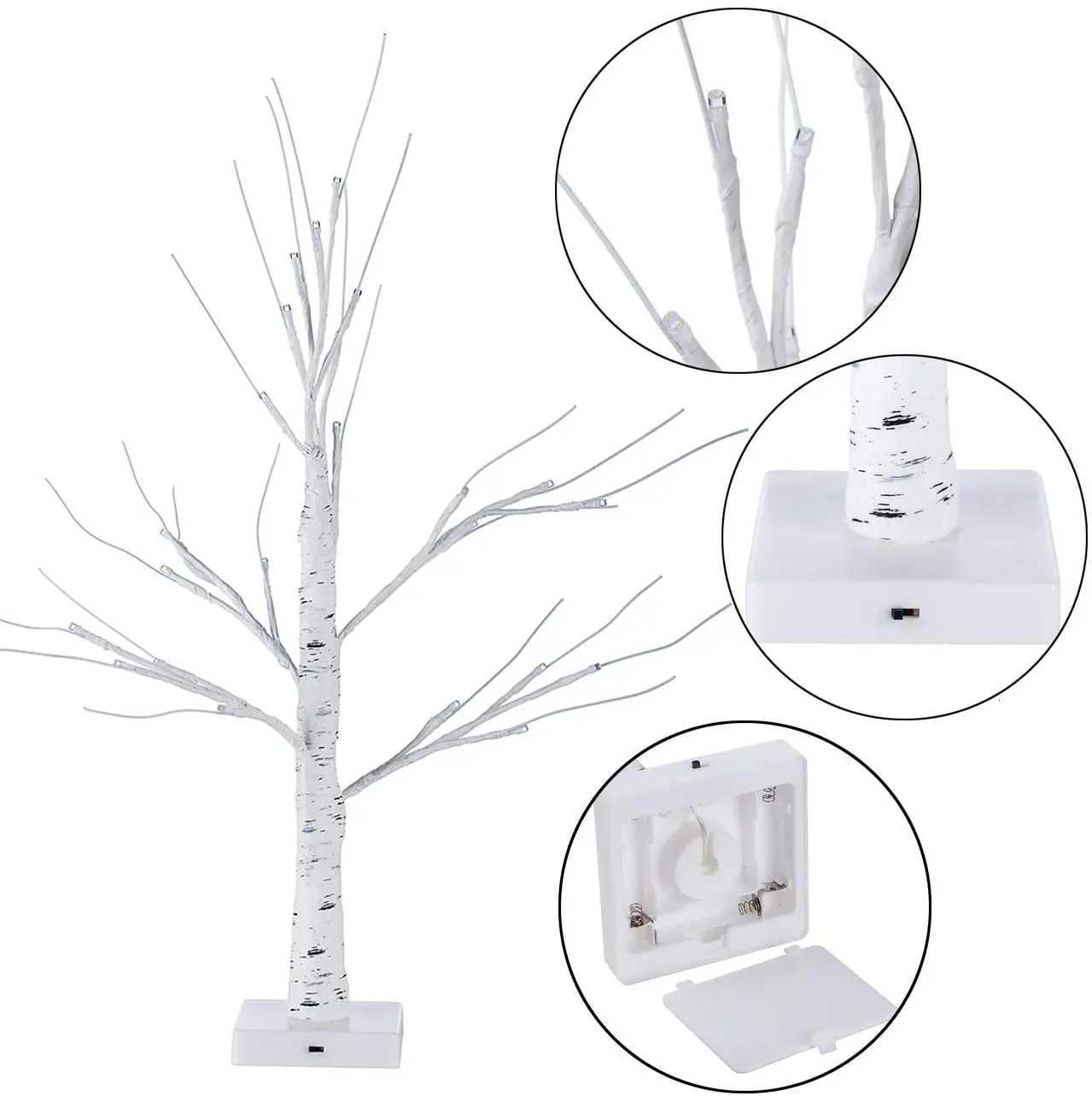 60cm Easter Decor Birch Tree Led Light Easter Eggs Hanging Ornaments Tree Happy Easter Decorations For Home Table kids gift H260316