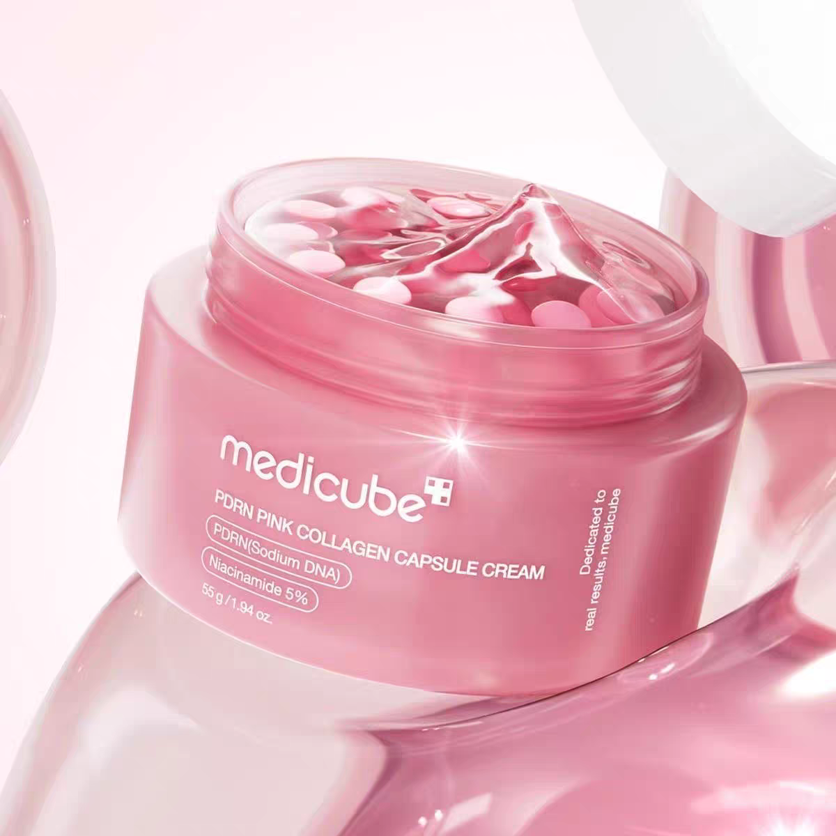 Medicube Deep Vita C Capsule Pdrn Pink Collagen Capsule Cream 55g Moisturizing Hydrating And Brightening Skin High Quality