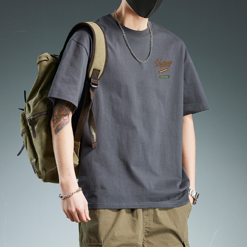 Trendy Brand T-shirt For Polo Men New Short Sleeve Summer Top Student Loose Fit Half Designer Designer Hoodie T-shirt Sleeve Base Shirt