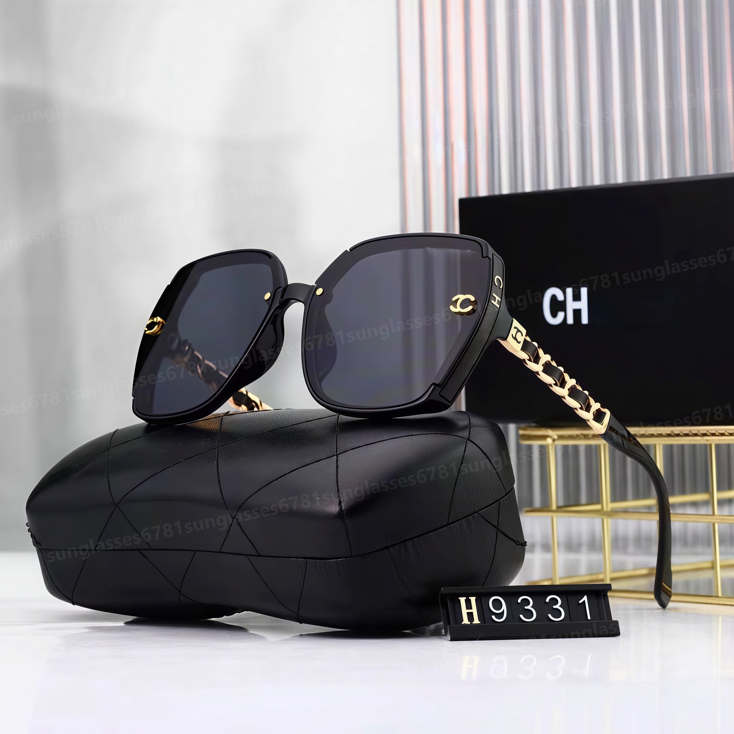 Designer sunglasses women fashion summer UV400 sunglasses woman luxury classic beach travel square frame sunglasses top quality with box eyewear daily use