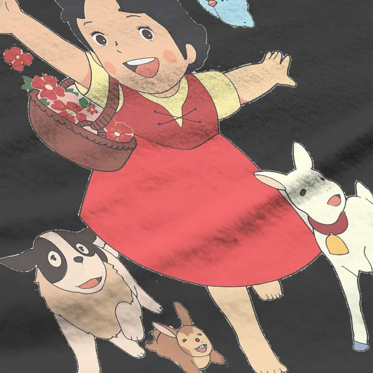 Casual Cute T-Shirts Women Round Collar T Shirts Heidi Short Sleeve Tee Shirt Classic Clothing M260317