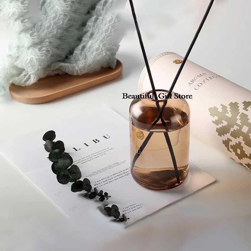 250ml Westin White Tea / Wet Garden Blow Aromatherapy Bottle Black Fibre Rattan Sticks Set Aroma Home Fragrance Oil D260317