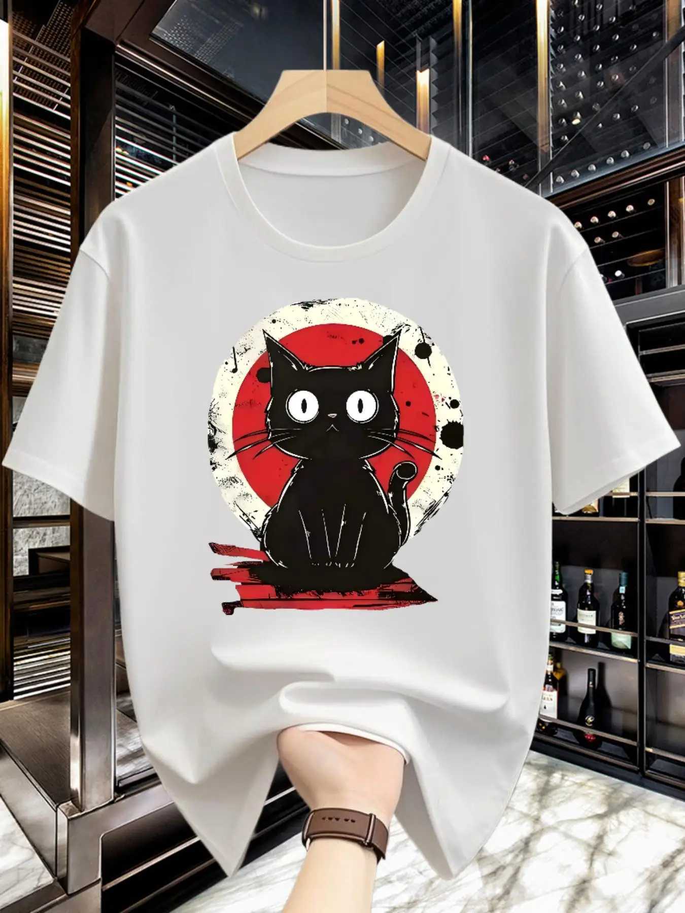 New Summer Men Casual Loose T-shirt - Fashionable Street Style Stylish and Comfortable Made of 100 Pure Cotton Soft Texture M260317