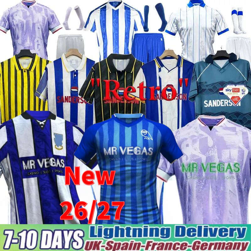 25 26 27 Sheffields Wednesdays Soccer Jerseys 2026 Will Vaulks Callum Paterson Michael Smith Tyreeq Bakinson Mallik Wilks Kids Kit united football Jersey Smith Lowe