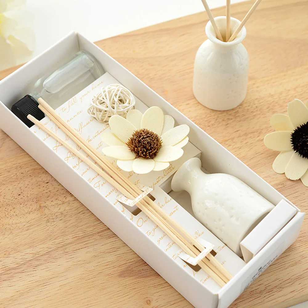 Aromatherapy No Fire Vine Branch Wicker Reed Diffuser Sets Glass Bottle Fresh Air Bedroom Bathroom Office Decor With Fragrance D260317