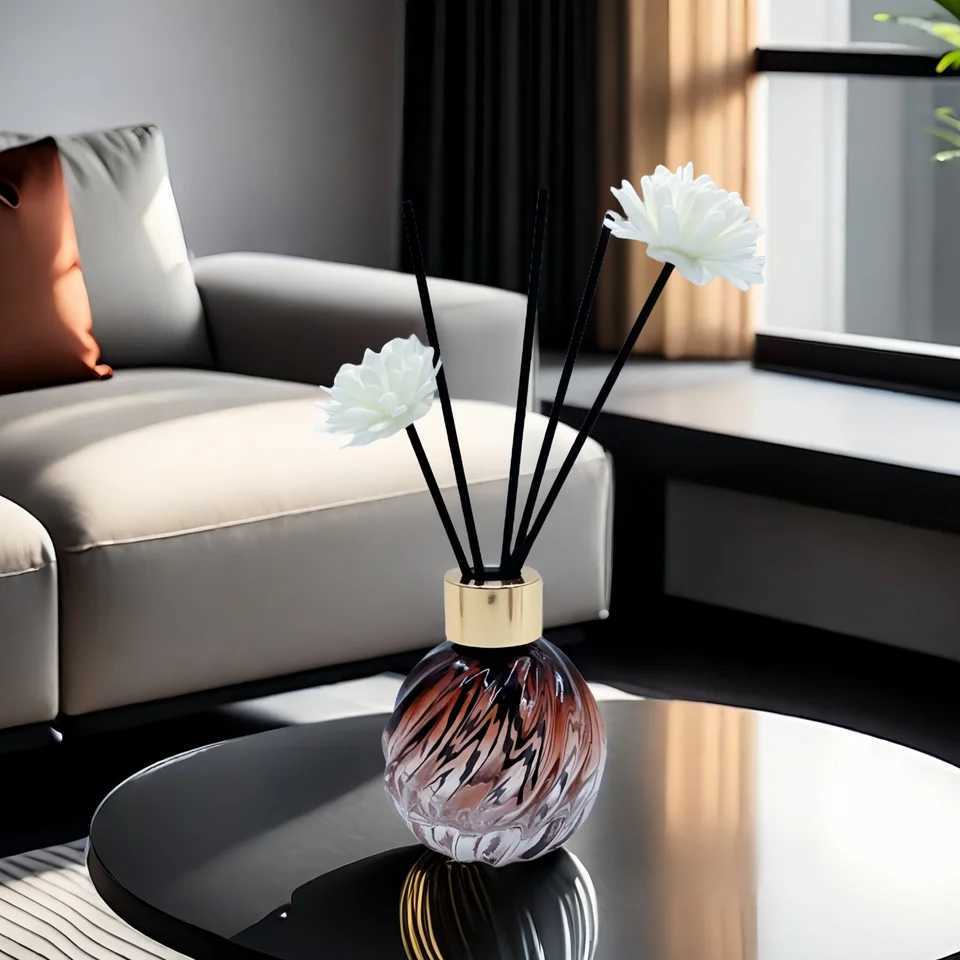 Bottle 100ml PinePatternedR oundG lassB ottlew ithR attana ndF oamF lowersB eautifulH omeD ecorationF ragranceD iffuserf orB edrooma ndL iving D260317