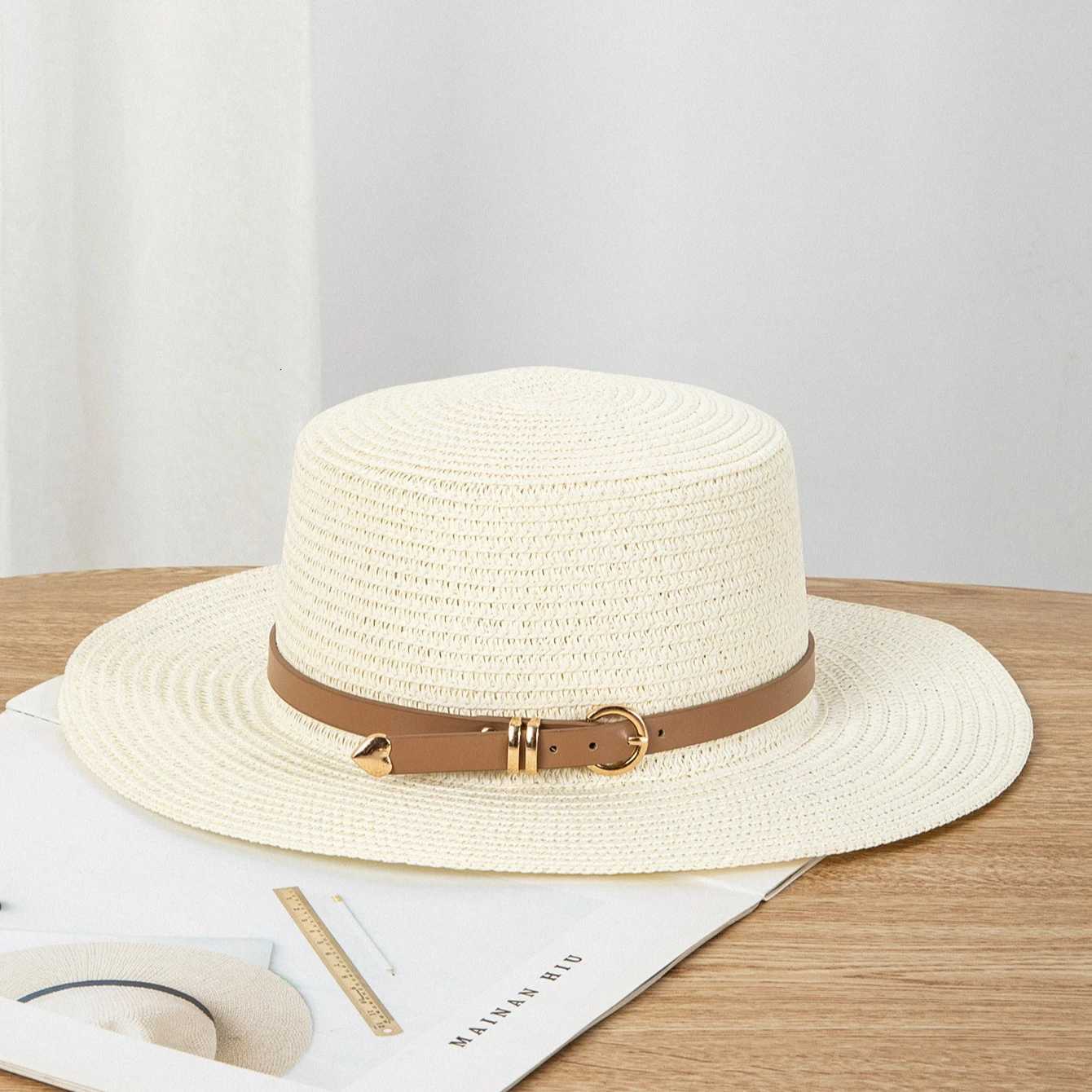 New summer and spring womens styles - Beach style - Wide-brimmed hat - Casual vacation foldable straw hat - Sun hat H260317 - view 4