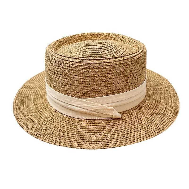 Luxury Straw Hat Women Men UPF 50 Flared Brim Sun Bucket Hat Summer Beach Vacation Foldable Boho Fashion 2025 H260317 - view 5