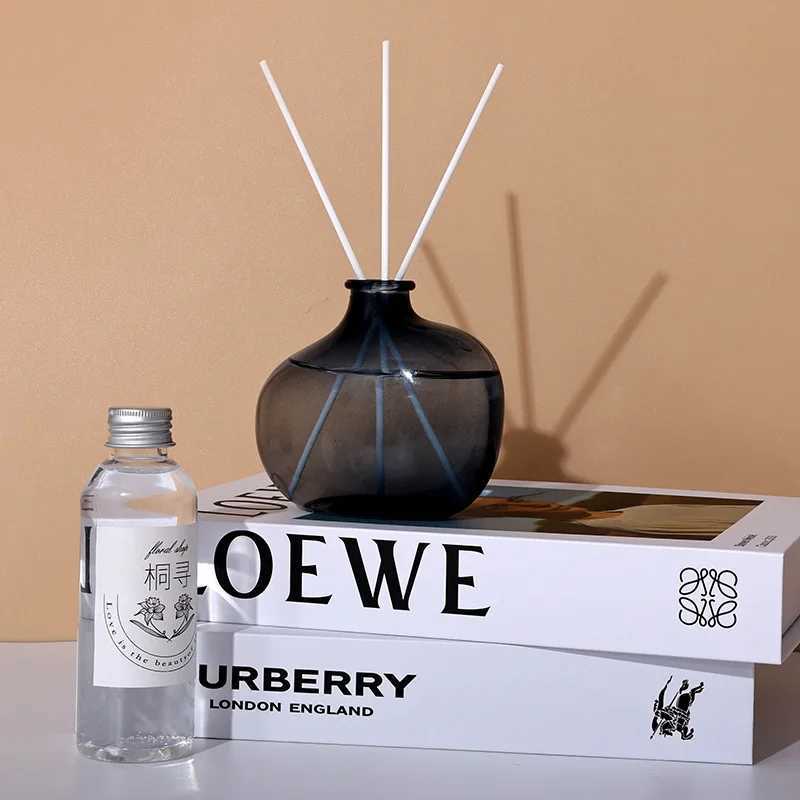 200ml/500ml Reed Diffuser Sets Jasmine Lavender Fireless Rattan Aromatherapy Rose Essential Oil with Fragrant Expanding Sticks D260317