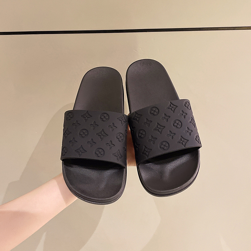 New free shipping designer slippers for womens mens flat slippers black brown Fashionable Versatile Flat Non-Slip Slippers