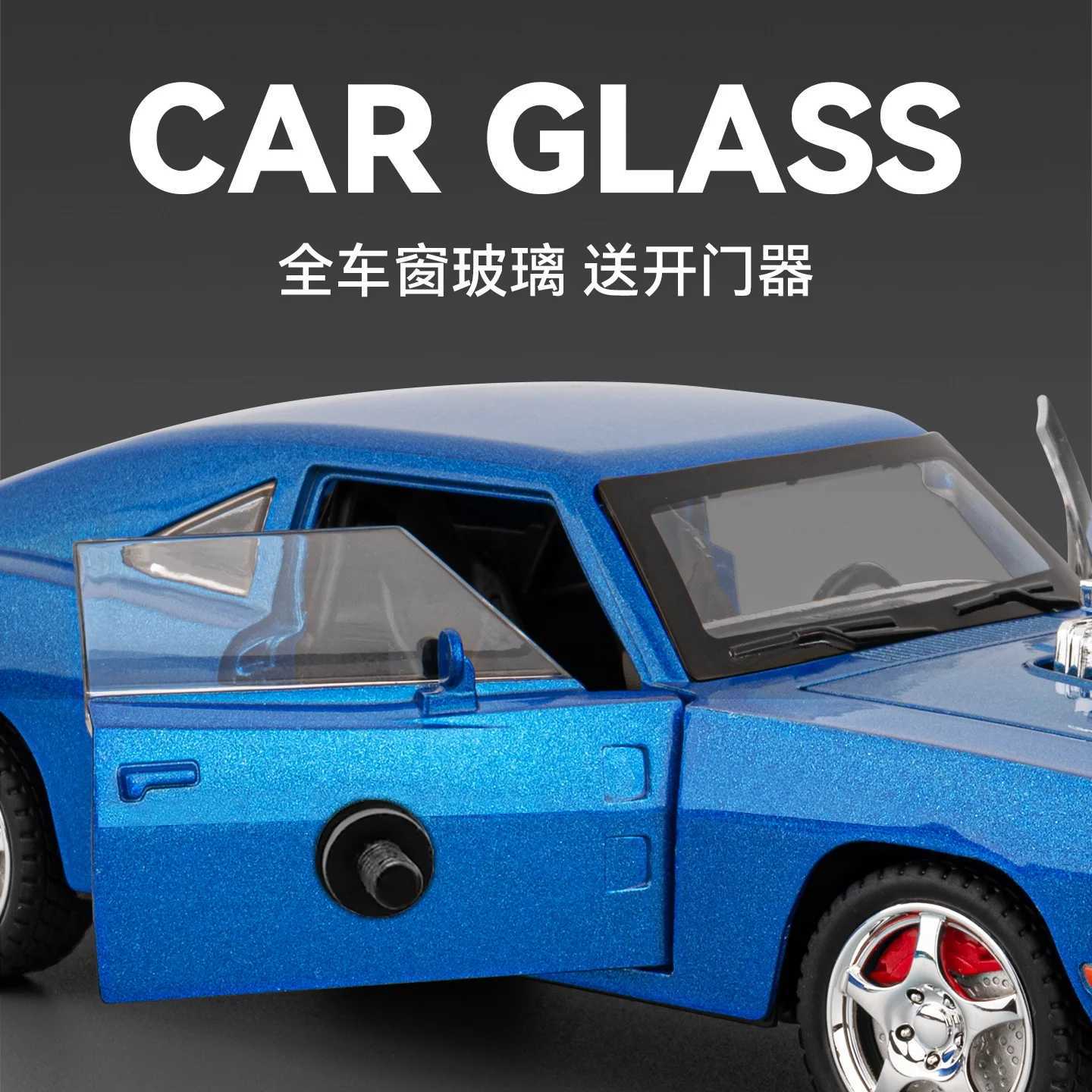 124 Dodge Charger 1970 Hellcat Viper Supercar Alloy Metal Diecast Model Car Home Decoration Computer Desktop Ornament Holiday D260317