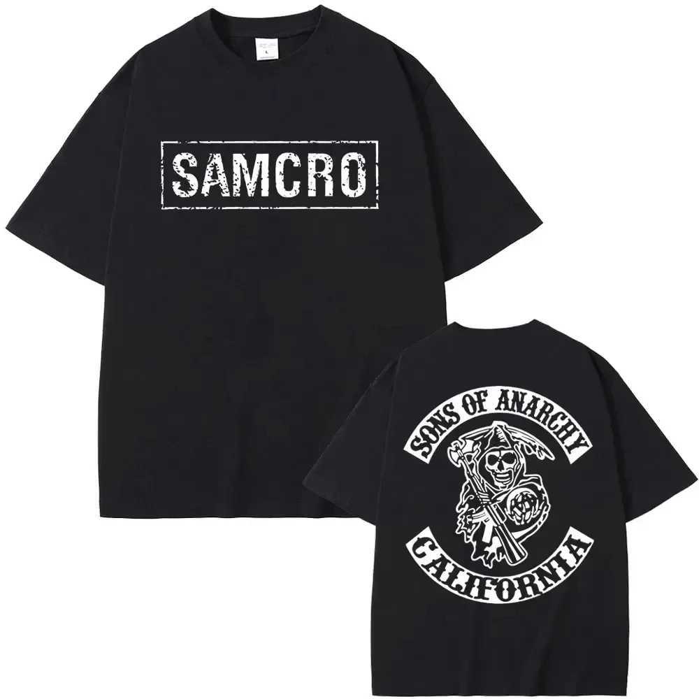 Sons of Anarchy SAMCRO Men women T-shirt Brand Fashion Big Size Top Casual Short Sleeve Streetwear New Arrival Tee M260317