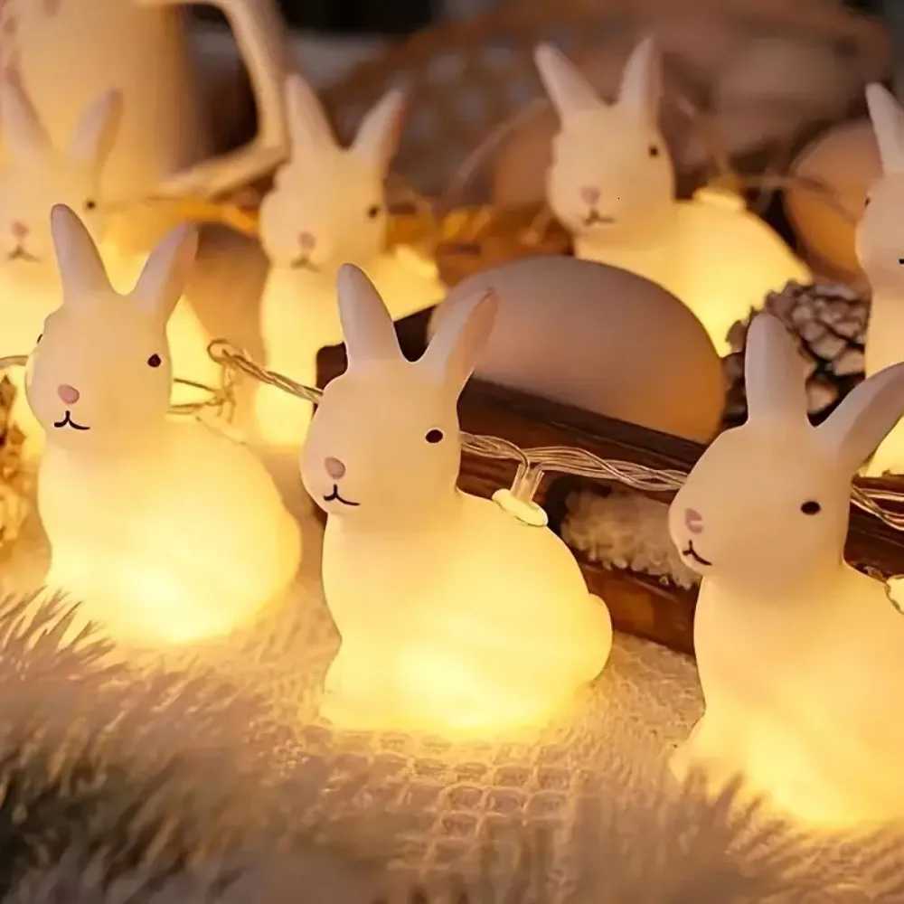 1PC 15M10 LED battery pack rabbit light string suitable for indoor bedroom garden party Easter decoration H260316