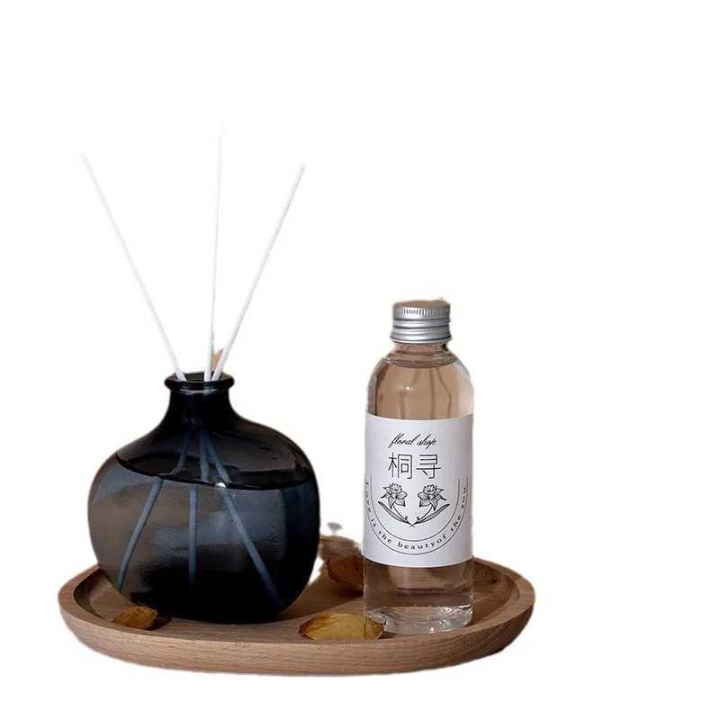 200ml/500ml Reed Diffuser Sets Jasmine Lavender Fireless Rattan Aromatherapy Rose Essential Oil with Fragrant Expanding Sticks D260317