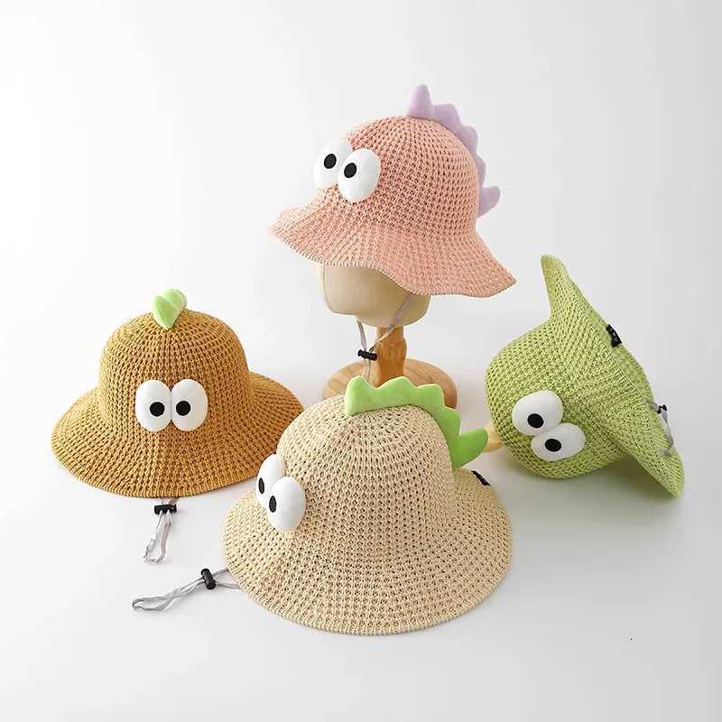 Childrens Sun Hat Summer Thin Style Boy and Girl Cartoon Bird Sun Protection Straw Hat Baby Travel Breathable Sun Hat H260317 - view 3