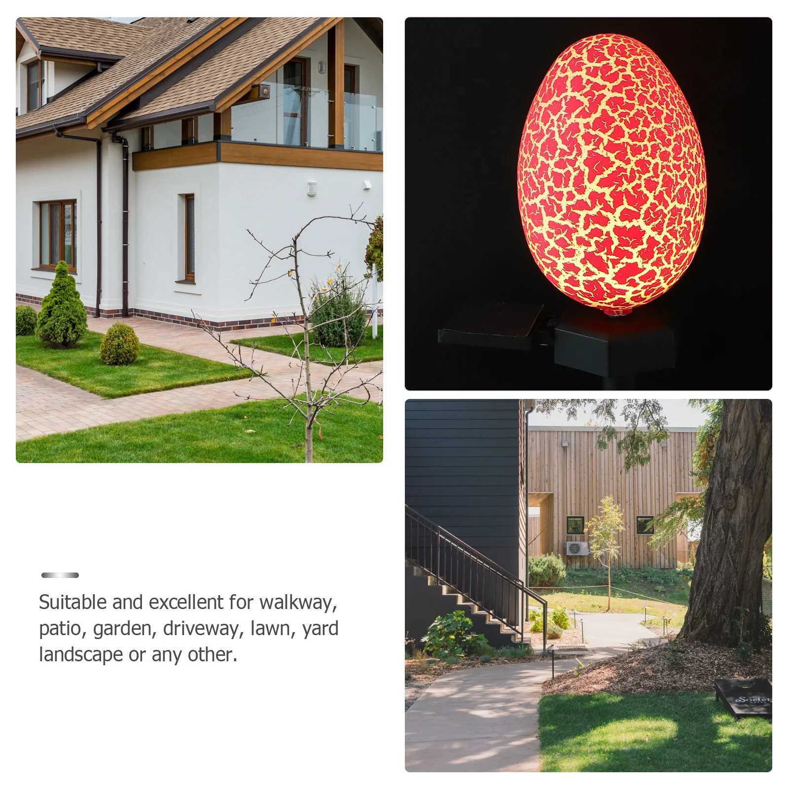 Solar Egg Light Outdoor Waterproof Garden Lamp Automatic Night Sensor For Yard Easter Decor Solar Lights Outdoor Garden Egg Lamp H260316