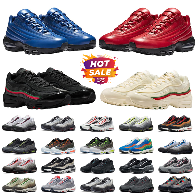 designer shoes 95 Men Running Shoes sneakers Neon Hyper Turquoise Triple White Greedy Volt Mens Trainers Outdoor Sneaker 40-46