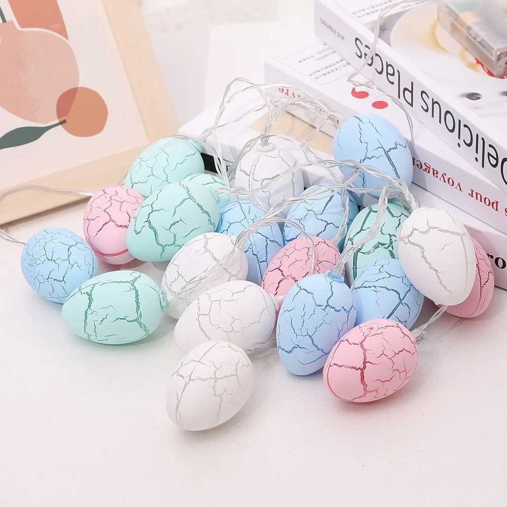 New LED Easter String Light Bunny Chick Easter Ornament Carrot 15/3m Hanging Light Home Decor H260316