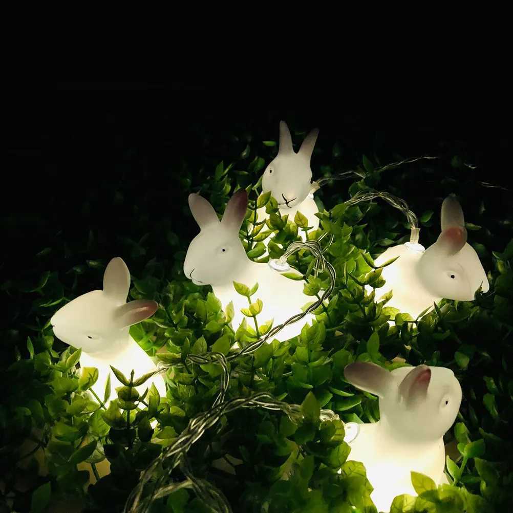 15m Easter Rabbit String Light USB LED Decor Lamp High Brightness Low Power Consumption for Courtyard Garden Home Easter Decor H260316