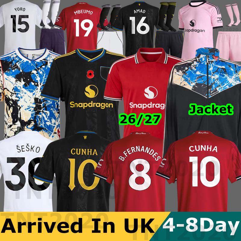 S-4XL 25 26 27 man unite Cunha soccer jerseys SESKO AMAD DE LIGT manchesteers unted B.FERNANDES football shirt 2025 2026 CASEMIRO GARNACHO MAINOO MARTINEZ HOJLUND