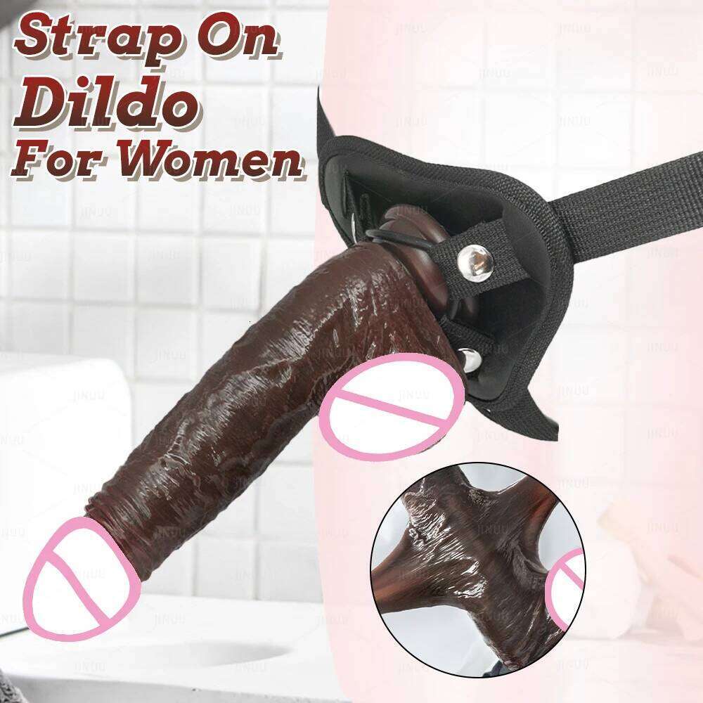 Black Realistic Liquid Silicone Sliding Foreskin Penis Adult Games G Spot Stimulate With Suction Cup Dildo For Women 26H0317