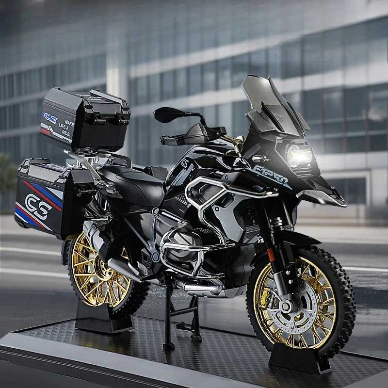 Simulation 1/10 Scale R 1250 GS Adventure Alloy Motorbike Model Children Alloy Motorcycle Model Toy Collection Home Decor D260317