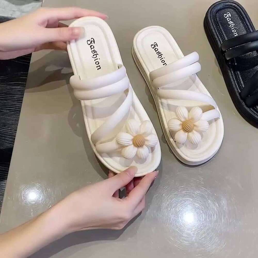 Women's Sandals,Summer Woman Orthopedic Comfy Premium Round Toe Sandals Hollow Out Hook-And-Loop Design,Flat house slippers for women Shoes Sanda