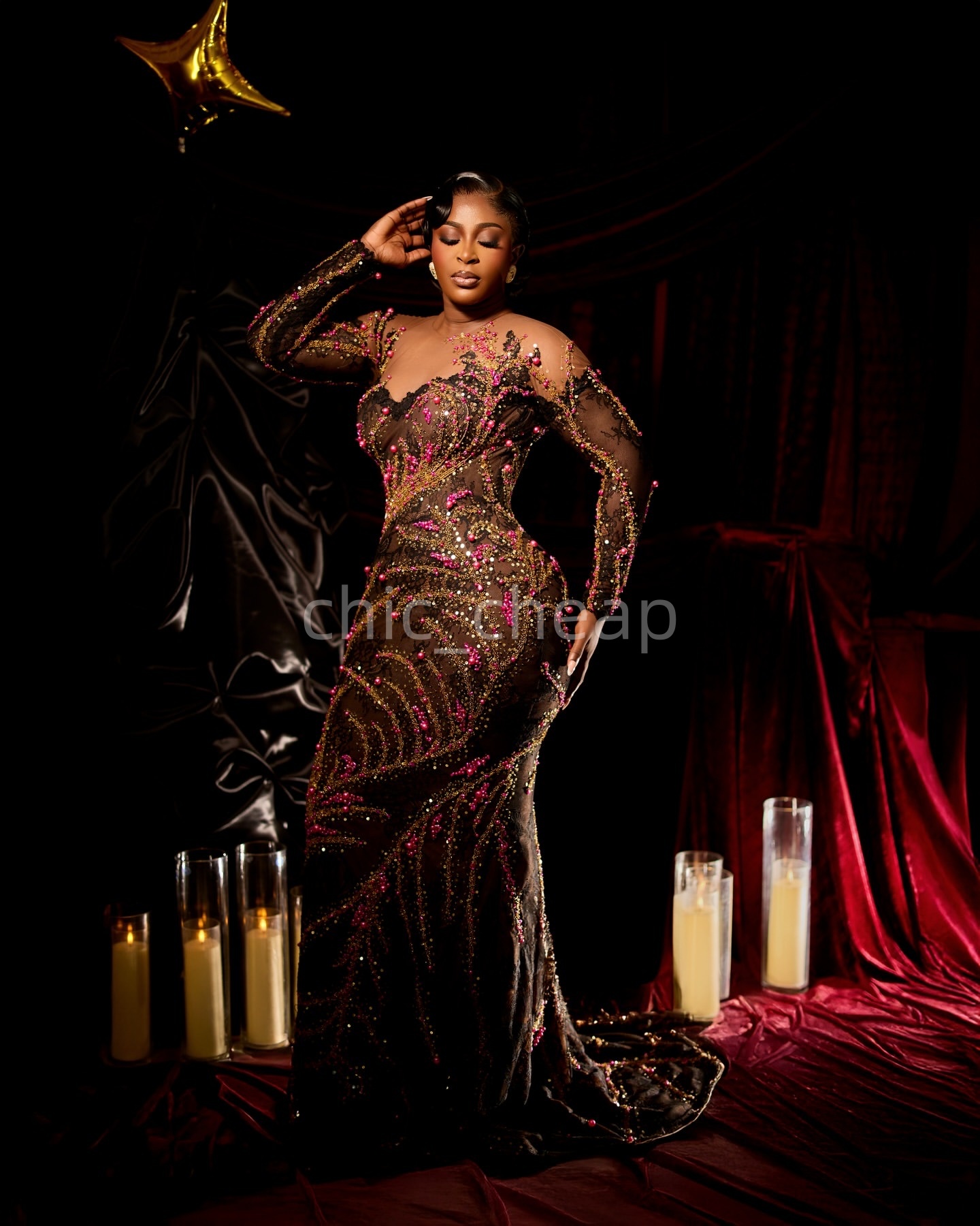 2K26 Aso Ebi Brown Prom Dress 2026 Mermaid Prom Dress Lace Beaded Pearls Lace Vintage Evening Dresses Birthday Party Formal Receiption Gowns Dresses Z