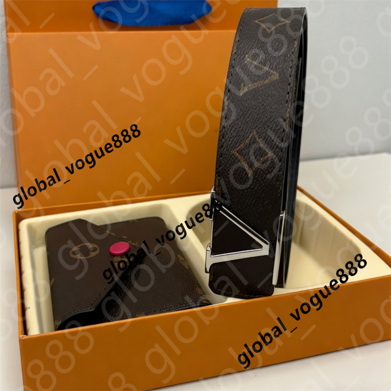 Package with wallet designer mens belts womens brand length 95cm-125CM woman men fashion classics casual letter smooth buckle designer High quality belt A1