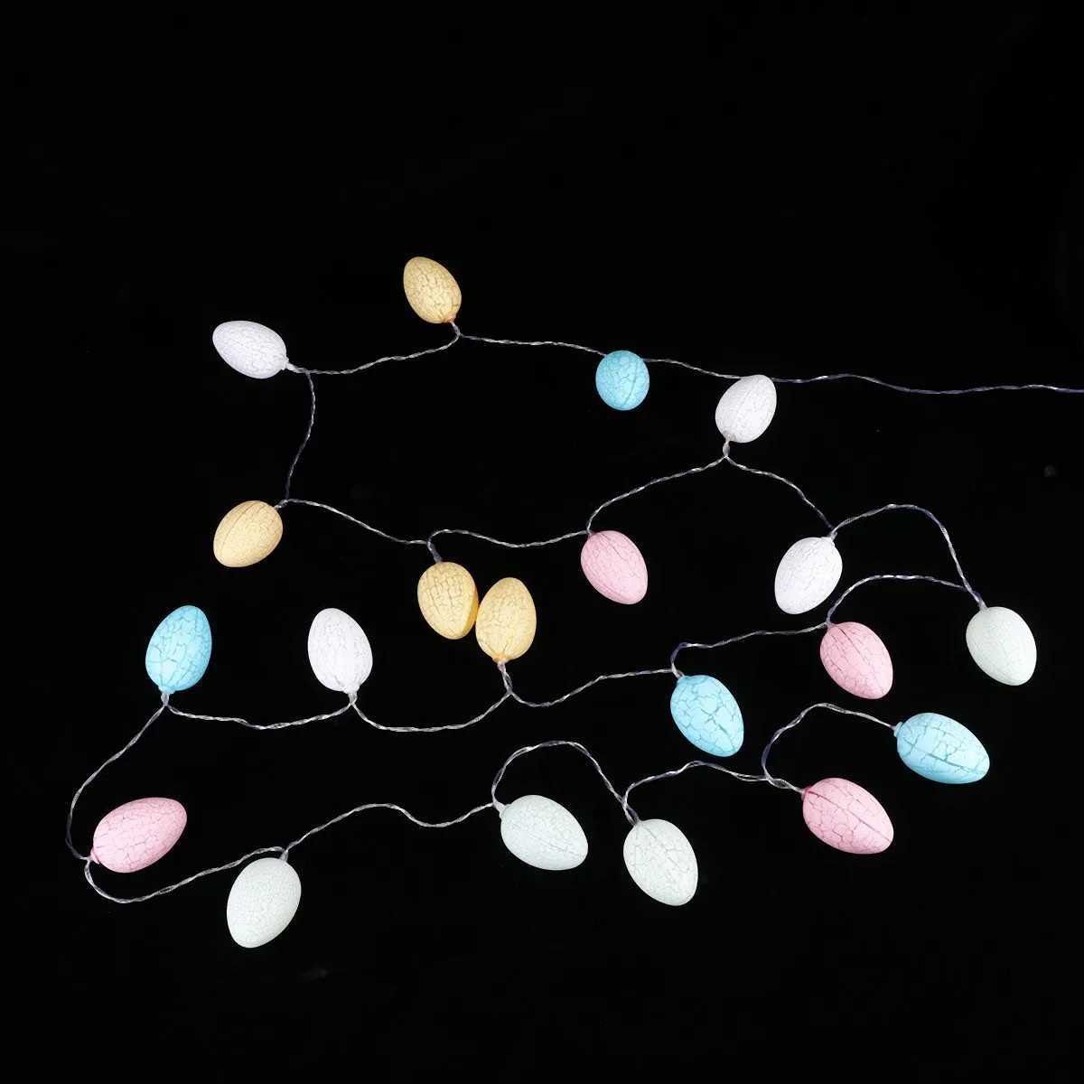 20 LED Easter Egg String Lights USB Powered Warm White Decorative Lamp for Home Garden Patio Yard Party Holiday Festival H260316