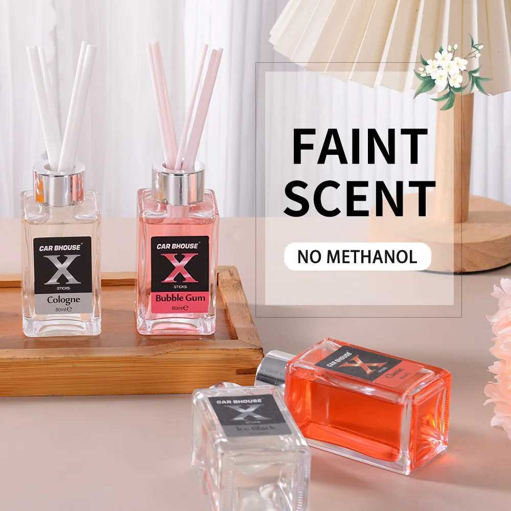 80ML Car Aromatherapy Interior Durable Freshener Perfume Essential Oil Fragrance Deodorant Rattan Car Accessories D260317