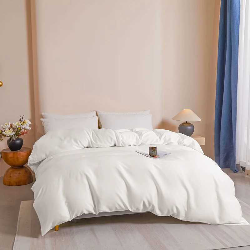 3pcs Duvet Cover Set Luxury Silky Summer Cool Feeling 200230cm Quilt Cover4874cm Pillowcases Queen Lyocell Home Hotel Bedding D260317